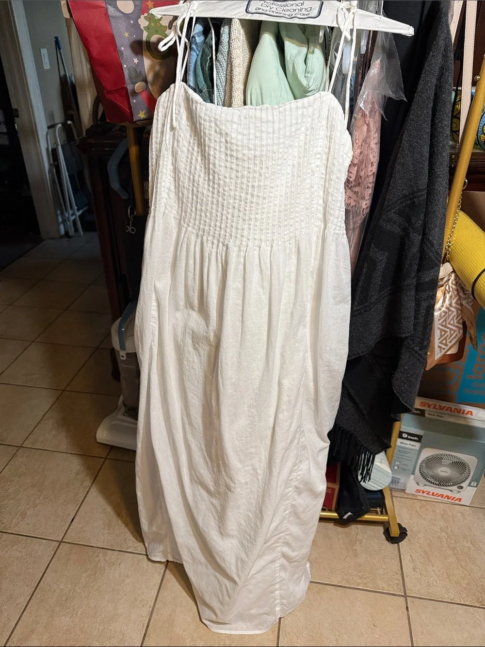 Abercrombie & Fitch White Maxi Sundress